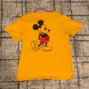 Yellow Disney Mickey Mouse T-shirt